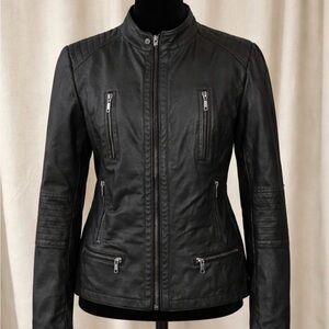 Women's Black Leather Jacket